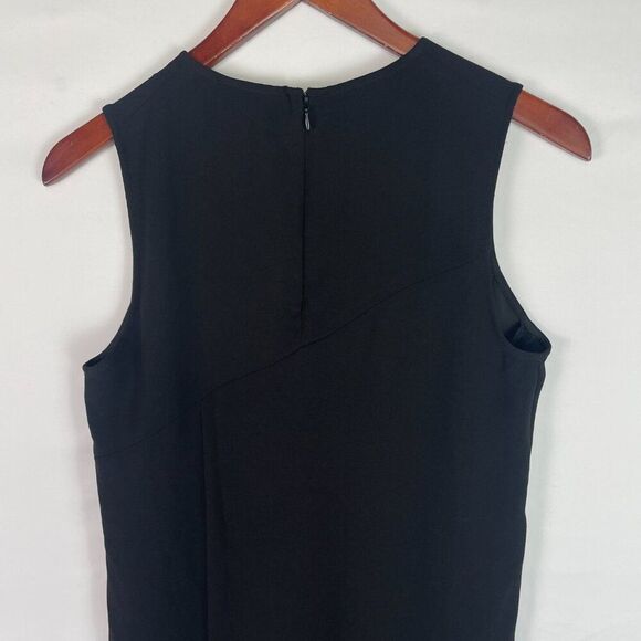 Victor Alfaro Collective Sleeveless Crew Neck Shift Knee Length Dress Black XS - Picture 5 of 7